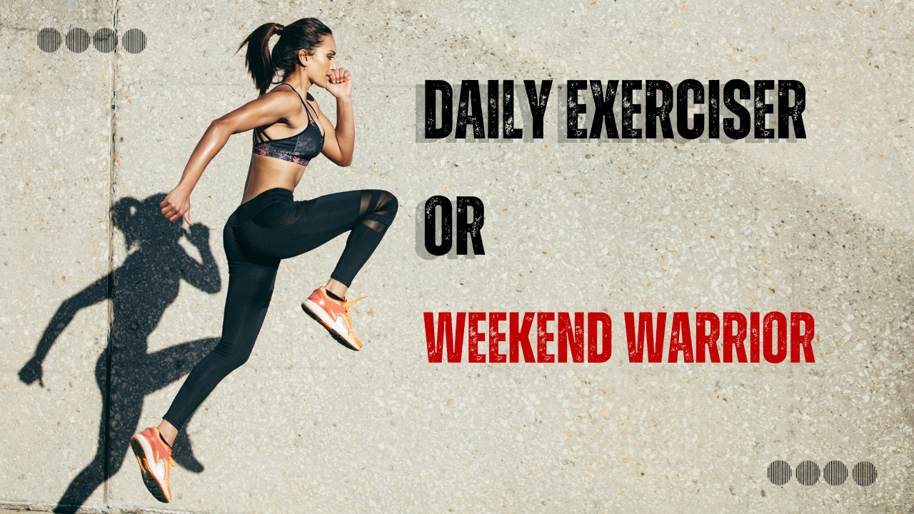Daily exerciser or weekend warrior, Vilasins